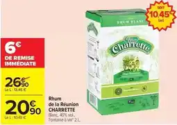 Carrefour Drive Charrette - rhum de la réunion offre