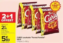 Carrefour Drive Vico - curly cacahuète format familial offre