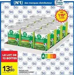 Carrefour Drive Carrefour - haricots verts classic offre