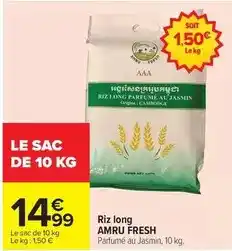 Carrefour Drive Riz long offre