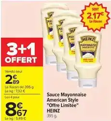 Carrefour Drive Heinz - sauce mayonnaise american style offre limitée offre
