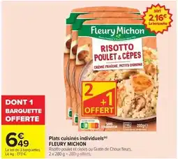 Carrefour Drive Fleury michon - plats cuisinés individuels offre