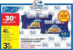 Carrefour Drive Carrefour - bâtonnets de surimi msc offre