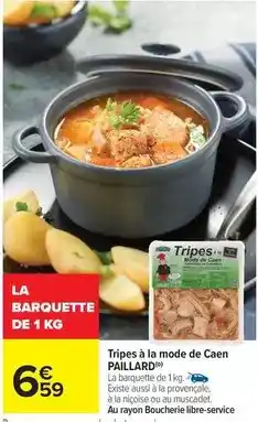 Carrefour Drive Muscadet - tripes à la mode de caen offre