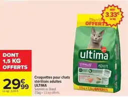 Carrefour Drive Ultima - croquettes pour chats stérilisés adultes offre