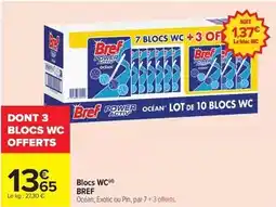 Carrefour Drive Bref - blocs wc offre