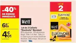 Carrefour Drive Well - lot de 2 collants elastvioli résistant offre