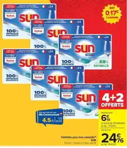 Carrefour Drive Sun - tablettes pour lave vaisselle offre