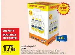 Carrefour Drive Omo - lessive liquide offre