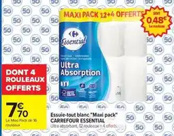 Carrefour Drive Carrefour - essuie-tout blanc maxi pack offre