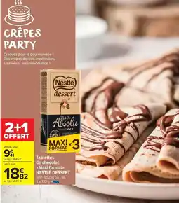 Carrefour Market Nestlé - tablettes de chocolat maxi format offre