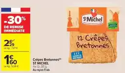 Carrefour Market St michel - crêpes bretonnes offre