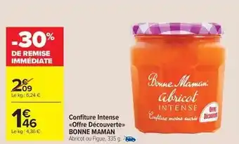 Bonne maman - confiture intense offre découverte