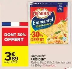 Carrefour Market Président - emmental offre