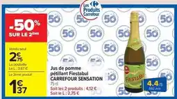 Carrefour Market Carrefour - jus de pomme pétillant fiestabul offre