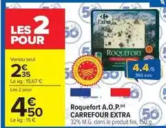 Carrefour Market Carrefour - roquefort a.o.p. extra offre