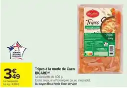 Carrefour Market Bigard - tripes à la mode de caen offre