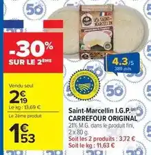 Carrefour Market Carrefour - saint-marcellin i.g.p offre