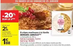 Carrefour Market Bernard jarnoux - 8 crêpes moelleuses à la vanille offre