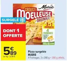 Carrefour Market Marie - pizza surgelée offre