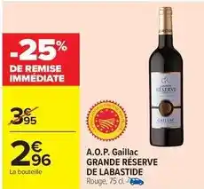 Carrefour Market Labastide - a.o.p. gaillac offre
