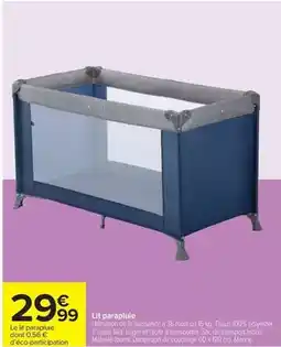 Carrefour Market Facile - lit parapluie offre