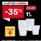 BUT Lot de 6 verres offre