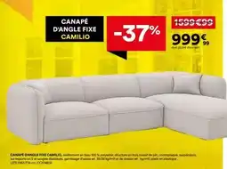 BUT Canape d'angle fixe camillo offre