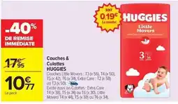 Carrefour Market Huggies - couches & culottes offre