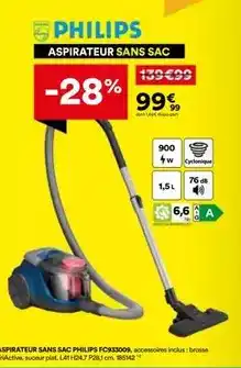 BUT Philips - aspirateur sans sac offre