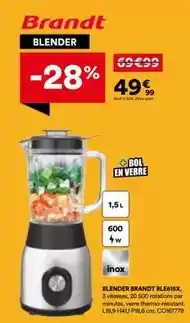 BUT Brandt - blender ble615x offre