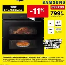 BUT Samsung - four encastrable nvb57sssas dual cook flex offre