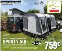 Narbonne accessoires Auvent indépendant sporty air offre