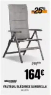 Narbonne accessoires Westfield - fauteuil elégance sunbrella offre