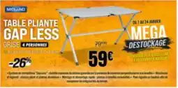 Narbonne accessoires Midland - table pliante gap less offre