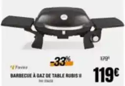 Narbonne accessoires Favex - barbecue à gaz de table rubis ii offre