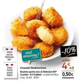 Thiriet Crousti' reblochon aop offre