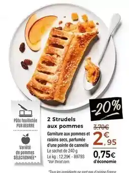Thiriet Tous - 2 strudels aux pommes offre