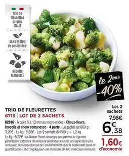 Thiriet Thiriet - trio de fleurettes 673 offre