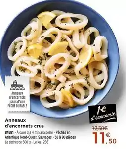 Thiriet Durable - anneaux d'encornets crus offre