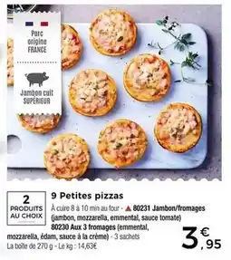Thiriet 9 petites pizzas offre