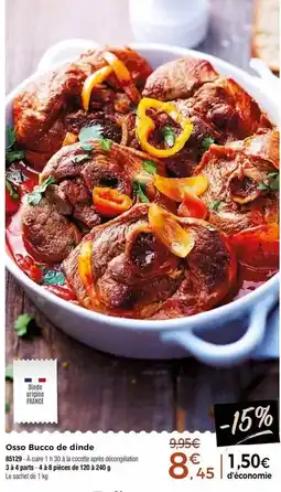 Thiriet Osso bucco de dinde offre