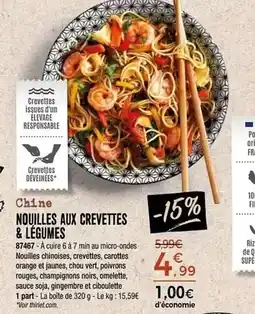 Thiriet Orange - nouilles aux crevettes & légumes offre