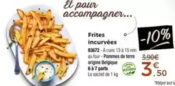Thiriet Frites incurvées offre