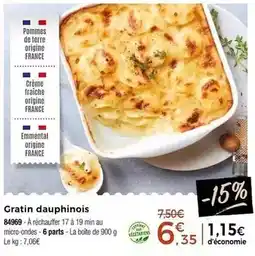 Thiriet Gratin dauphinois offre