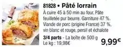 Thiriet Persil - pâté lorrain offre