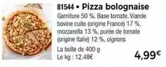 Thiriet Pizza bolognaise offre