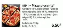 Thiriet Pizza piccante offre