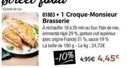 Thiriet Croque-monsieur brasserie offre
