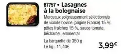 Thiriet Lasagnes à la bolognaise offre